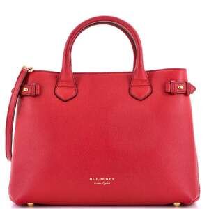 Burberry Banner Tote Leather And House #247398B83B